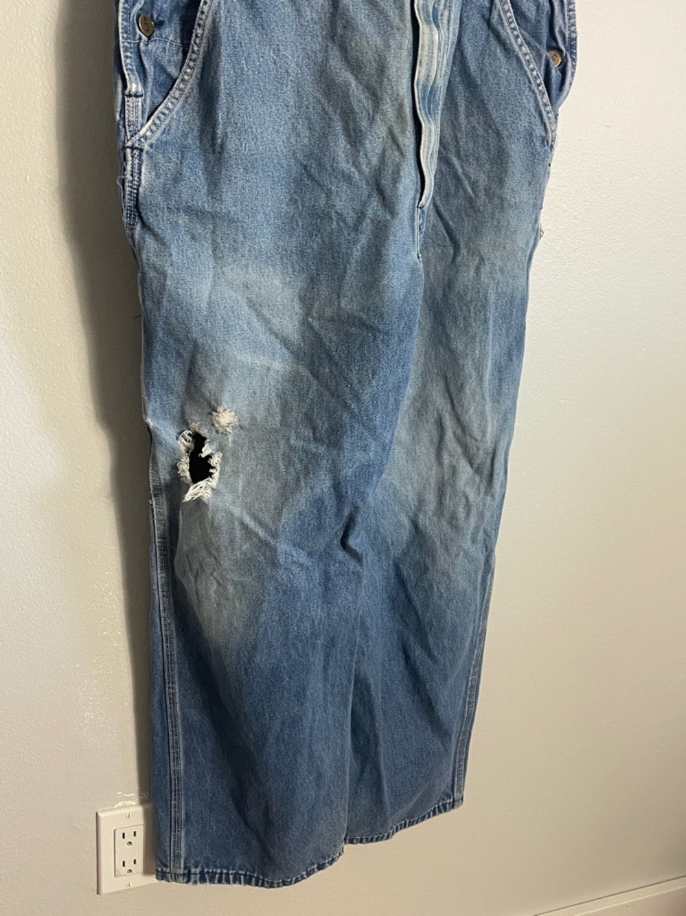 Men’s Key Imperial Vintage Work Denim Overalls size 40 x - Picture 5 of 16